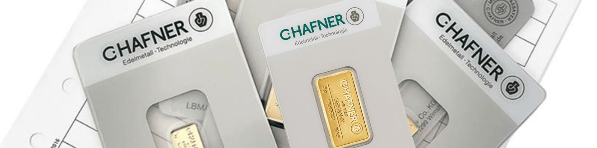 Guldtackor 24K (999,9) från C. Hafner i CertiCard – investeringsguld hos guldsmed i Göteborg